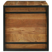 Opbergbox Bruin en zwart 80 x 50 x 50 cm Acaciahout