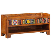 Schoenenbank Honingbruin 100 x 35 x 45 cm Massief Acaciahout