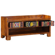 Schoenenbank Honingbruin 100 x 35 x 45 cm Massief Acaciahout