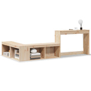 Nachtkastje met bureau 232x122x75 cm massief grenenhout