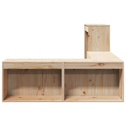 Nachtkastje met bureau 232x122x75 cm massief grenenhout