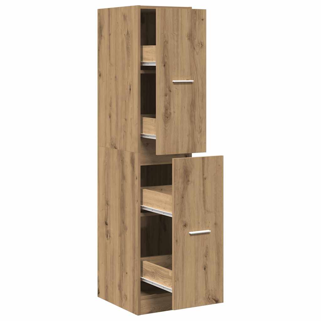 Apothekerskast Artisan eiken 30x41x144,5 cm bewerkt hout