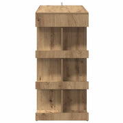 Bartafel met opbergrek 100x48x101,5 cm artisanaal eikenkleurig