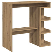 Bartafel met opbergrek 100x48x101,5 cm artisanaal eikenkleurig