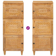 Highboard Lichtbruin 40 x 33 x 110 cm massief mangohout
