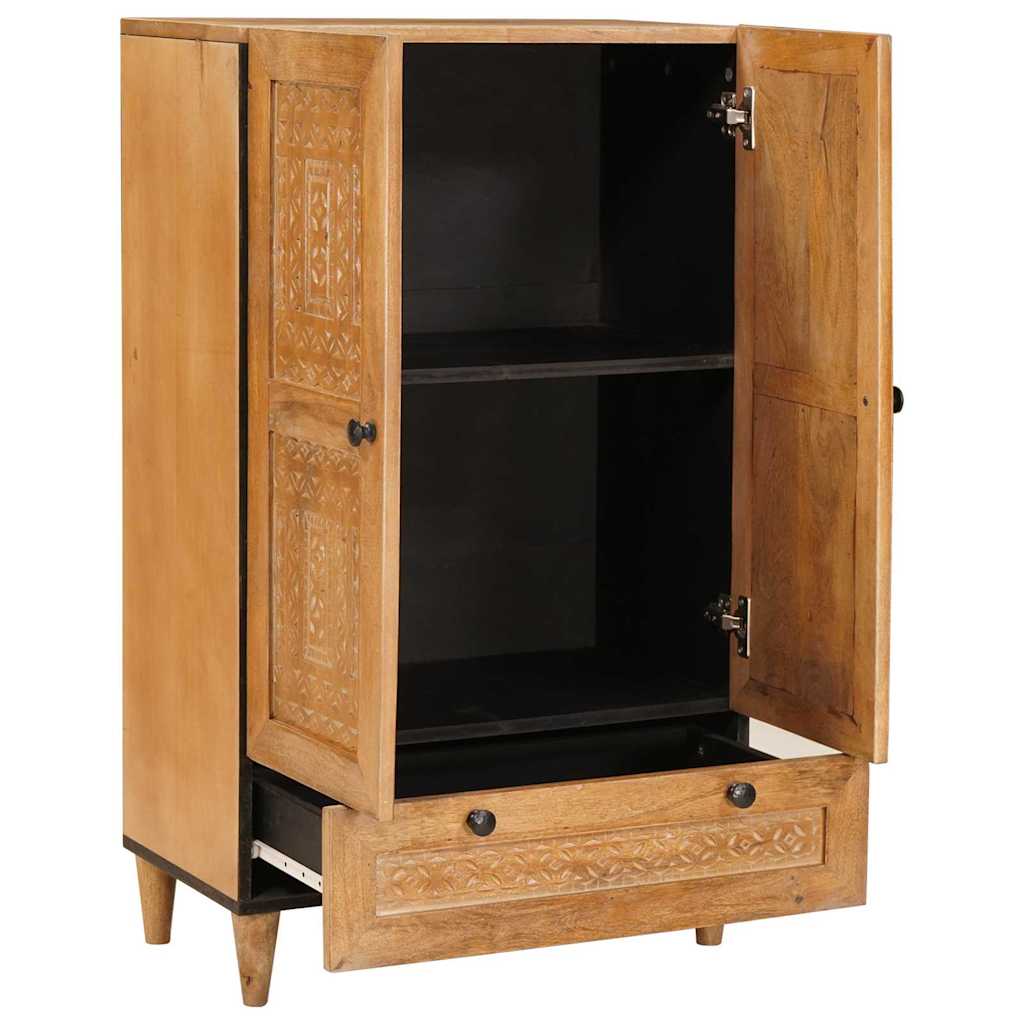 Hoge kast 60 x 33 x 100 cm massief mangohout