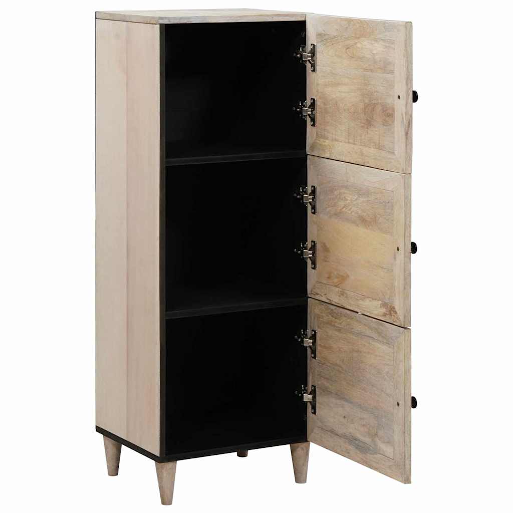 Highboard Wit 40 x 33 x 110 cm massief mangohout