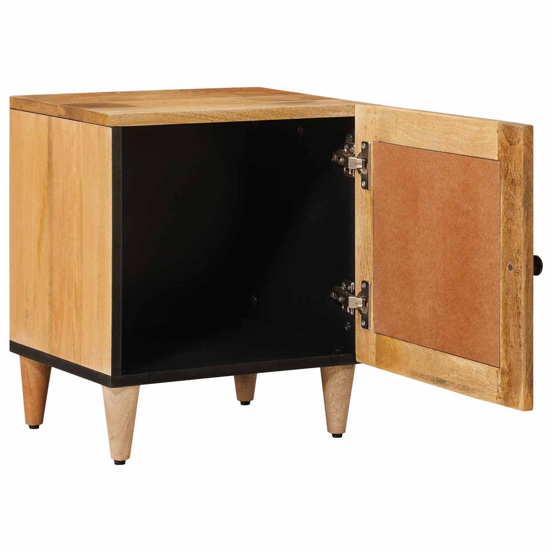 Nachtkastje 2 st Naturel 40 x 33 x 46 cm massief mangohout