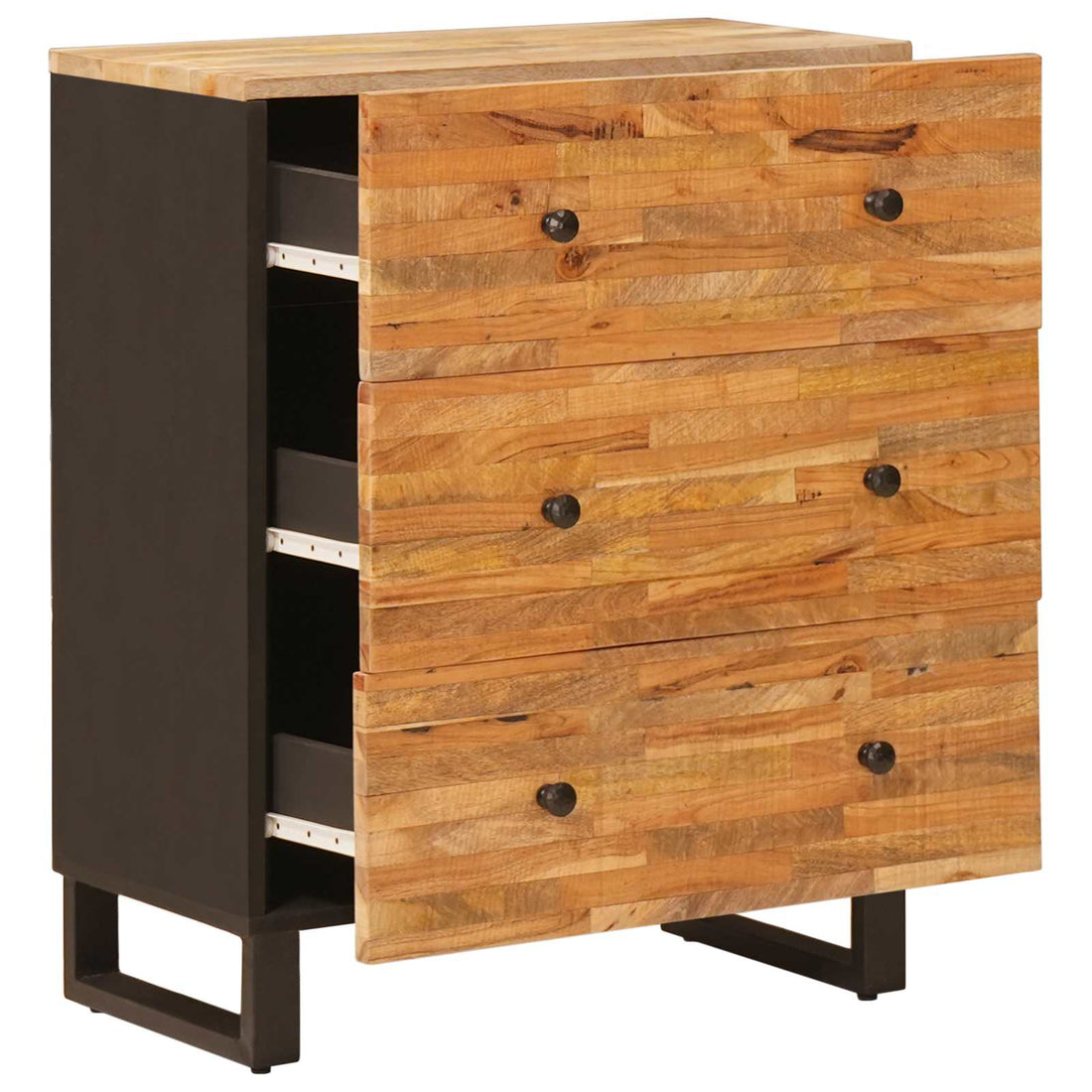 Opbergdressoir 60 x 33 x 75 cm massief mangohout Bruin