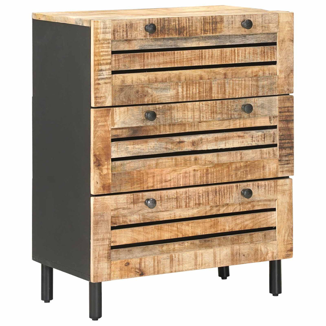 Opslagkasten 60 x 33 x 75 cm massief mangohout Naturel