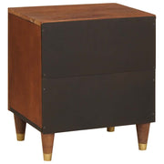 Nachtkastje 2 st Bruin 40 x 33,5 x 46 cm Massief acaciahout