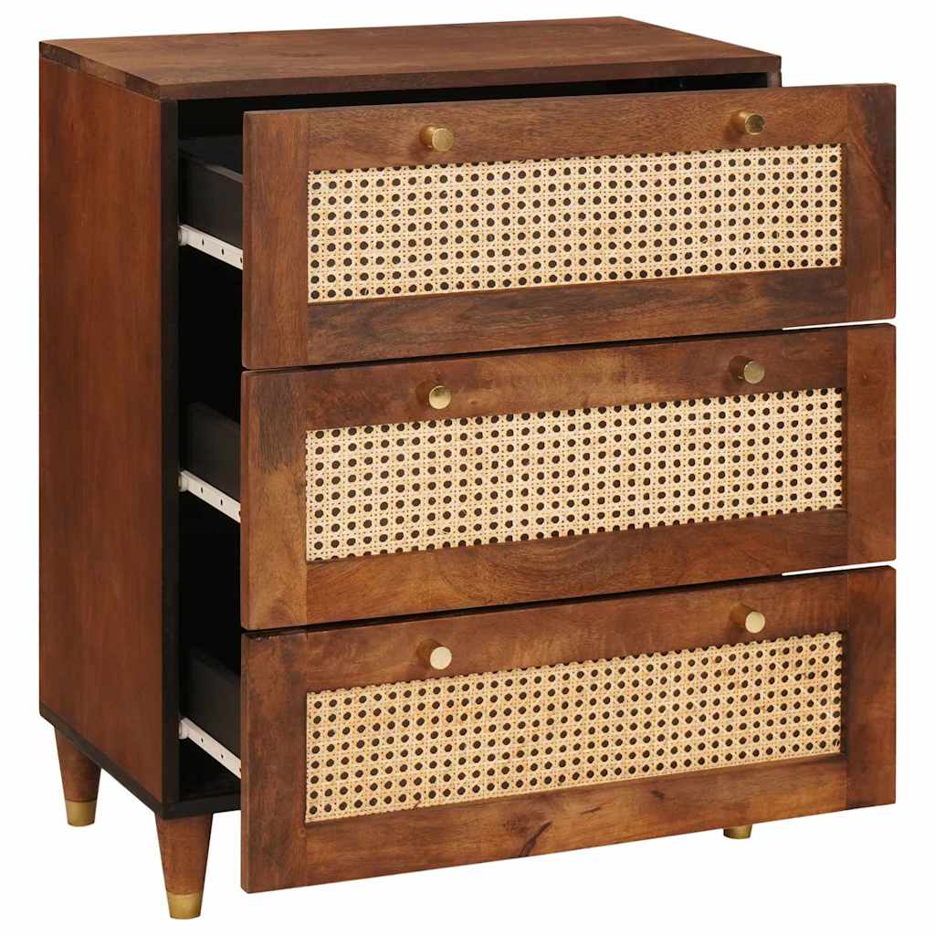 Dressoir Bruin 60 x 33 x 75 cm massief mangohout