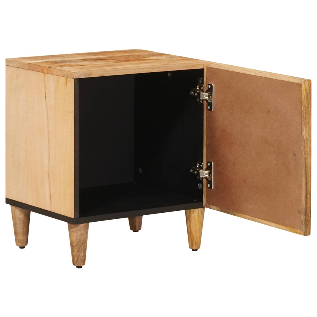 Nachtkastje 2 st Bruin 40 x 33,5 x 46 cm massief mangohout