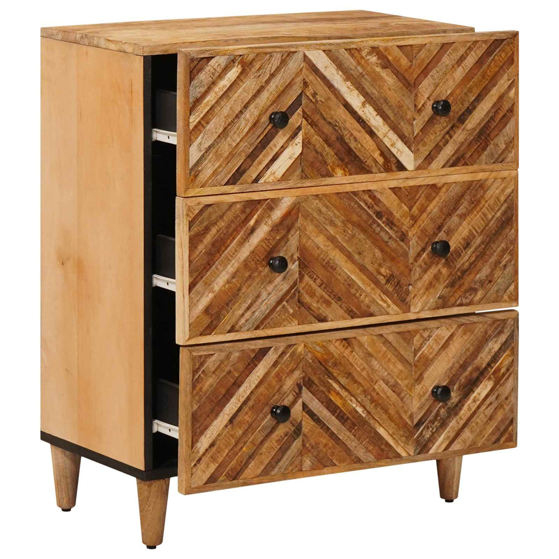 Opslagkasten Bruin 60 x 33,5 x 75 cm massief mangohout