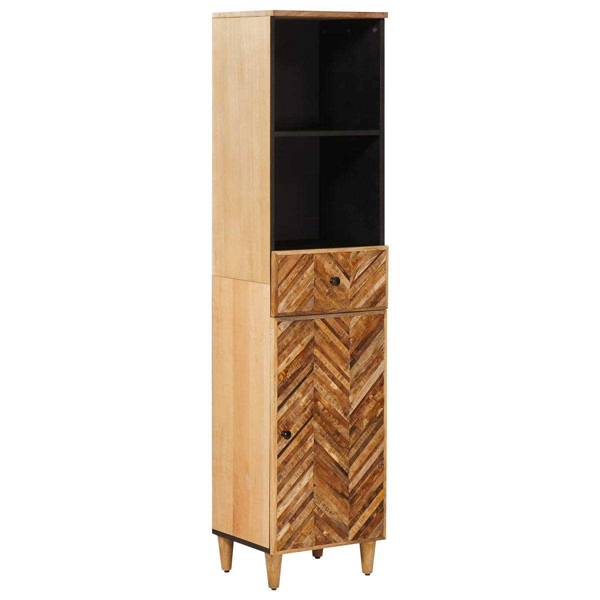Badkamerkast Bruin 38 x 33,5 x 160 cm massief mangohout