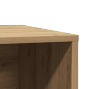 Kattenbakkast 80x50x45 cm bewerkt hout artisanaal eikenkleurig