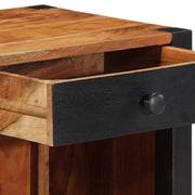 Nachtkastje 2 st Bruin 40 x 35 x 50 cm Massief Acaciahout