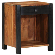 Nachtkastje 2 st Bruin 40 x 35 x 50 cm Massief Acaciahout