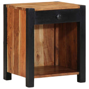 Nachtkastje 2 st Bruin 40 x 35 x 50 cm Massief Acaciahout