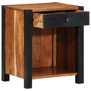 Nachtkastje 2 st Bruin 40 x 35 x 50 cm Massief Acaciahout