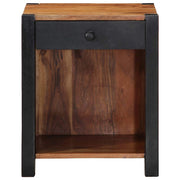 Nachtkastje 2 st Bruin 40 x 35 x 50 cm Massief Acaciahout