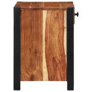 Nachtkastje 2 st Bruin 40 x 35 x 50 cm Massief Acaciahout
