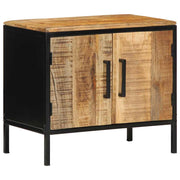 Nachtkastje 2 st Bruin en zwart 50 x 30 x 45 cm