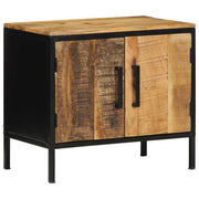 Nachtkastje 2 st Bruin en zwart 50 x 30 x 45 cm