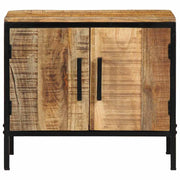 Nachtkastje 2 st Bruin en zwart 50 x 30 x 45 cm