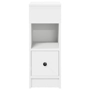 Nachtkastjes 2 st met lade 25x31x66 cm wit