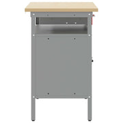 Werkbank met lade met plank Rood en Grijs 100 x 55 x 85 cm