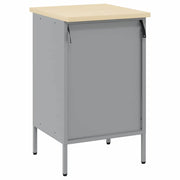 Werkbank met lade en opbergruimte Zwart en Grijs 50 x 55 x 85 cm