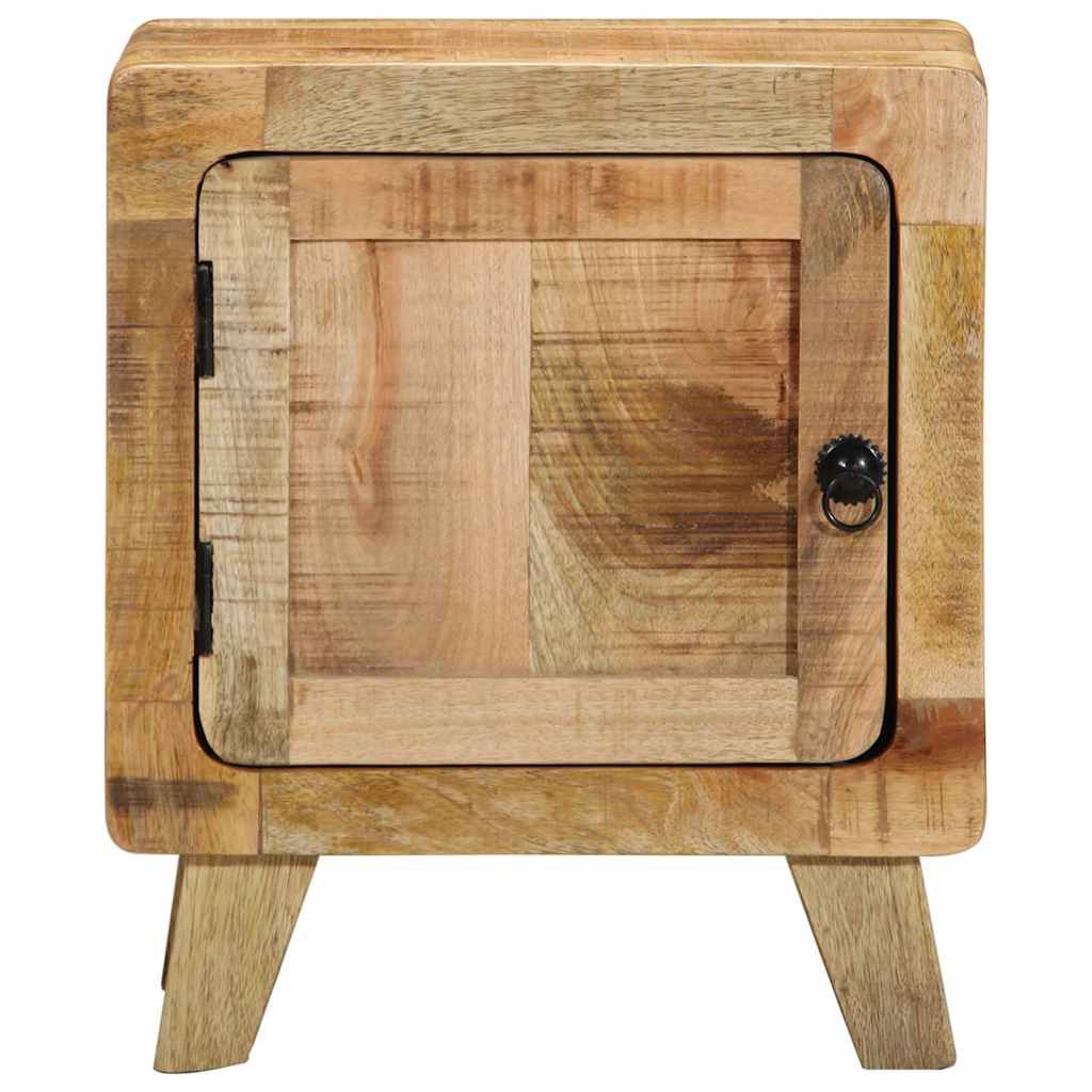 Nachtkastje 2 st 40x32x46 cm massief hout ruw mangohout