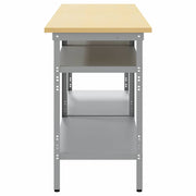 Werkbankset 2 st Beige en Grijs Gepoedercoat staal