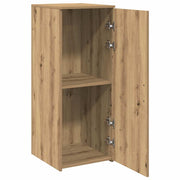 Opbergkast 40x45x103,5 cm bewerkt hout artisanaal eikenkleur