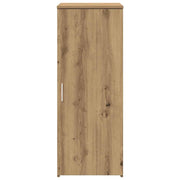 Opbergkast 40x45x103,5 cm bewerkt hout artisanaal eikenkleur
