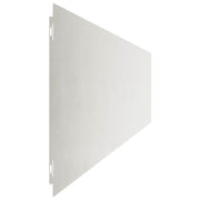 Gazonrand 30 st 20 x 103 cm Roestvrij staal zilver