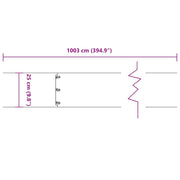 Gazonrand 10 st 25 x 103 cm Roestvrij staal zilver