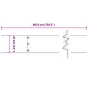 Gazonrand 20 st 25 x 103 cm Roestvrij staal zilver