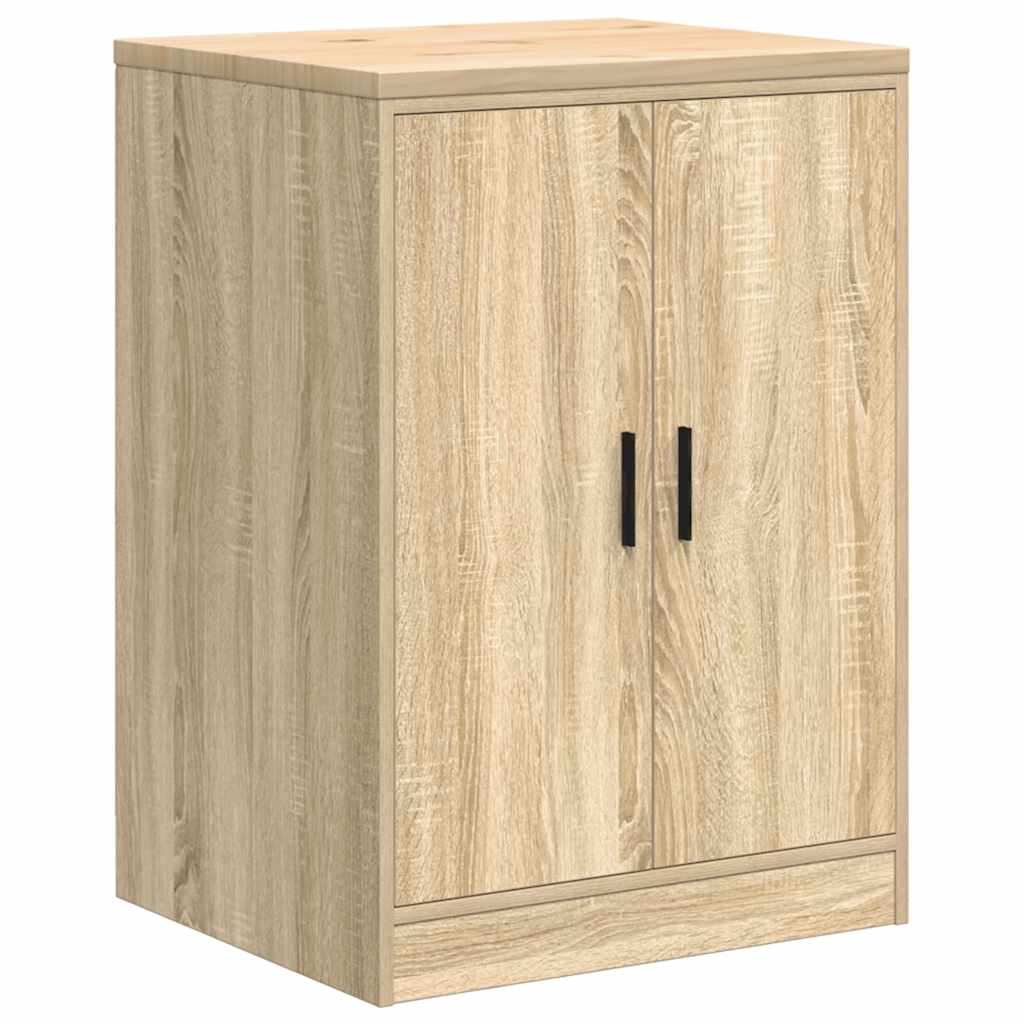 Garagekast 60x51x85 cm massief grenenhout sonoma eikenkleurig