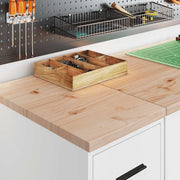 Garagekast 30x51x85 cm massief grenenhout wit