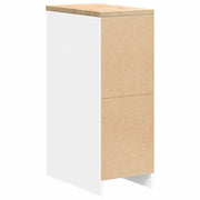 Garagekast 30x51x85 cm massief grenenhout wit