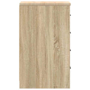 Garagekast 30x51x85 cm massief grenenhout sonoma eikenkleurig