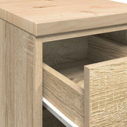 Garagekast 30x51x85 cm massief grenenhout sonoma eikenkleurig