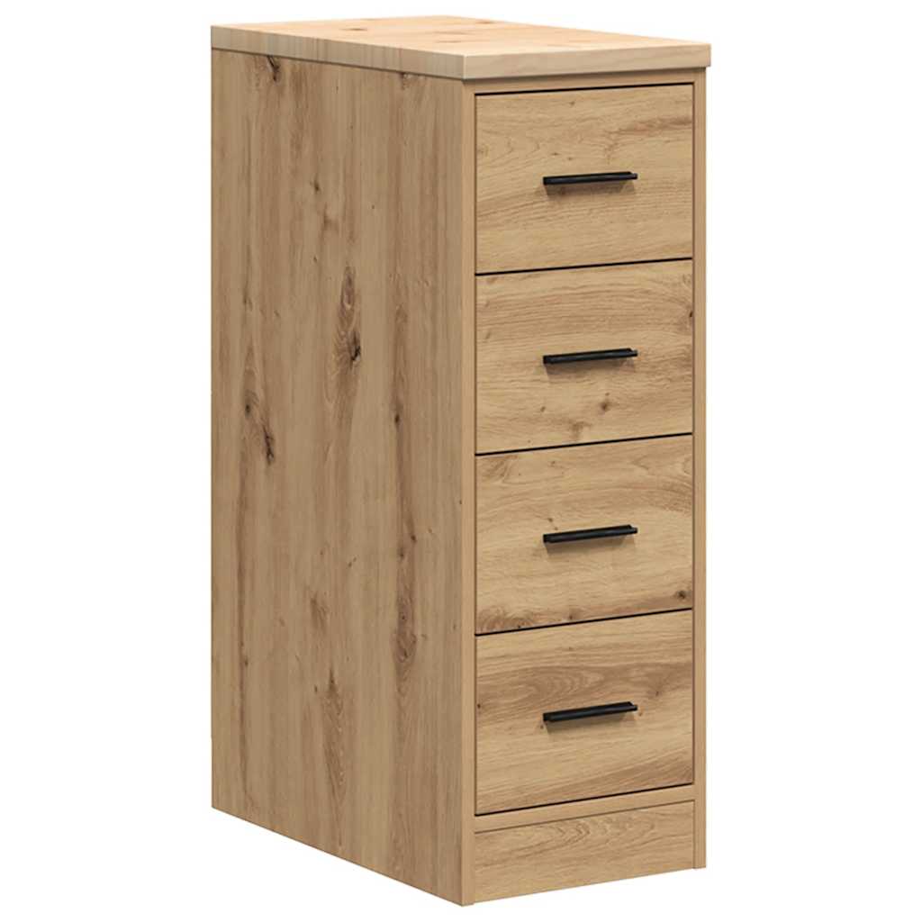 Garagekast 30x51x85 cm massief grenenhout artisan eikenkleurig