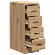 Garagekast 30x51x85 cm massief grenenhout artisan eikenkleurig