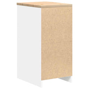 Garagekast 40x51x85 cm massief grenenhout wit
