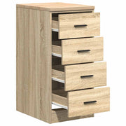 Garagekast 40x51x85 cm massief grenenhout sonoma eikenkleurig