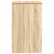 Garagekast 40x51x85 cm massief grenenhout sonoma eikenkleurig