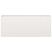 Plantenbak 200x40x80 cm roestvrij staal